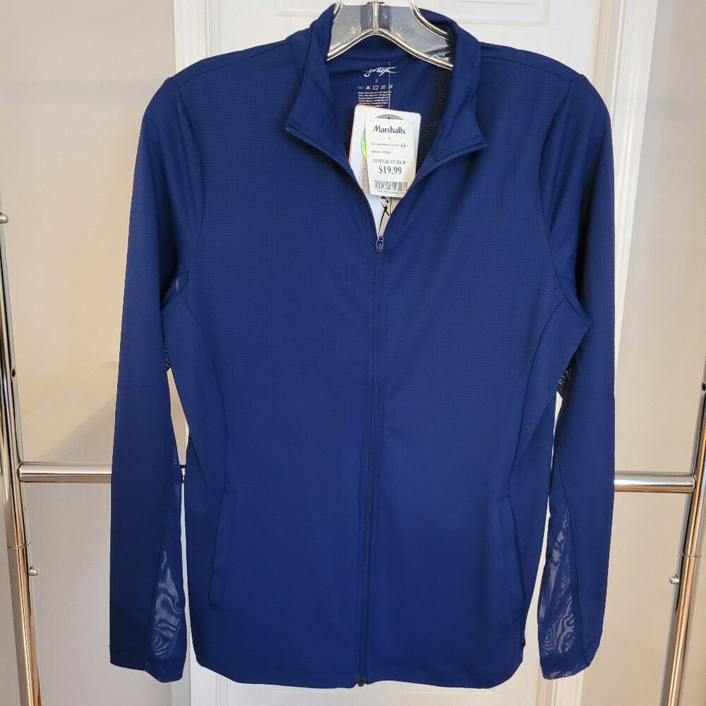 Blue yoga jacket